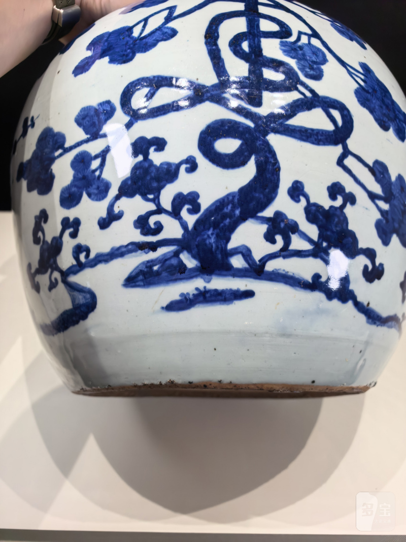 明嘉靖 青花福禄寿纹大罐 - 图10